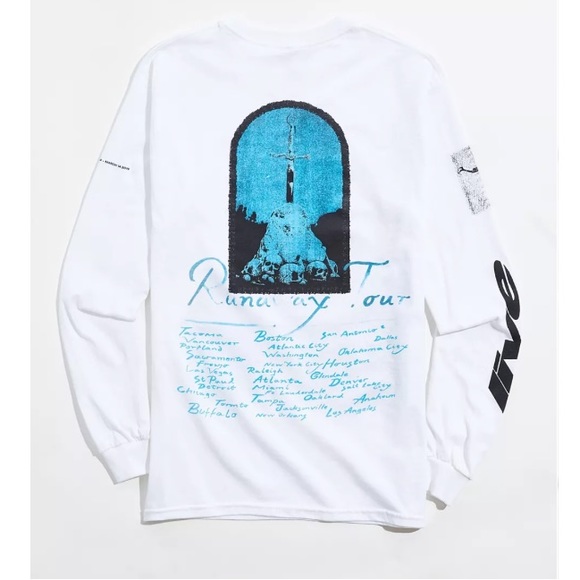 Urban Outfitters Post Malone Runaway Tour Long Sleeve Tee - Picture 2 of 7